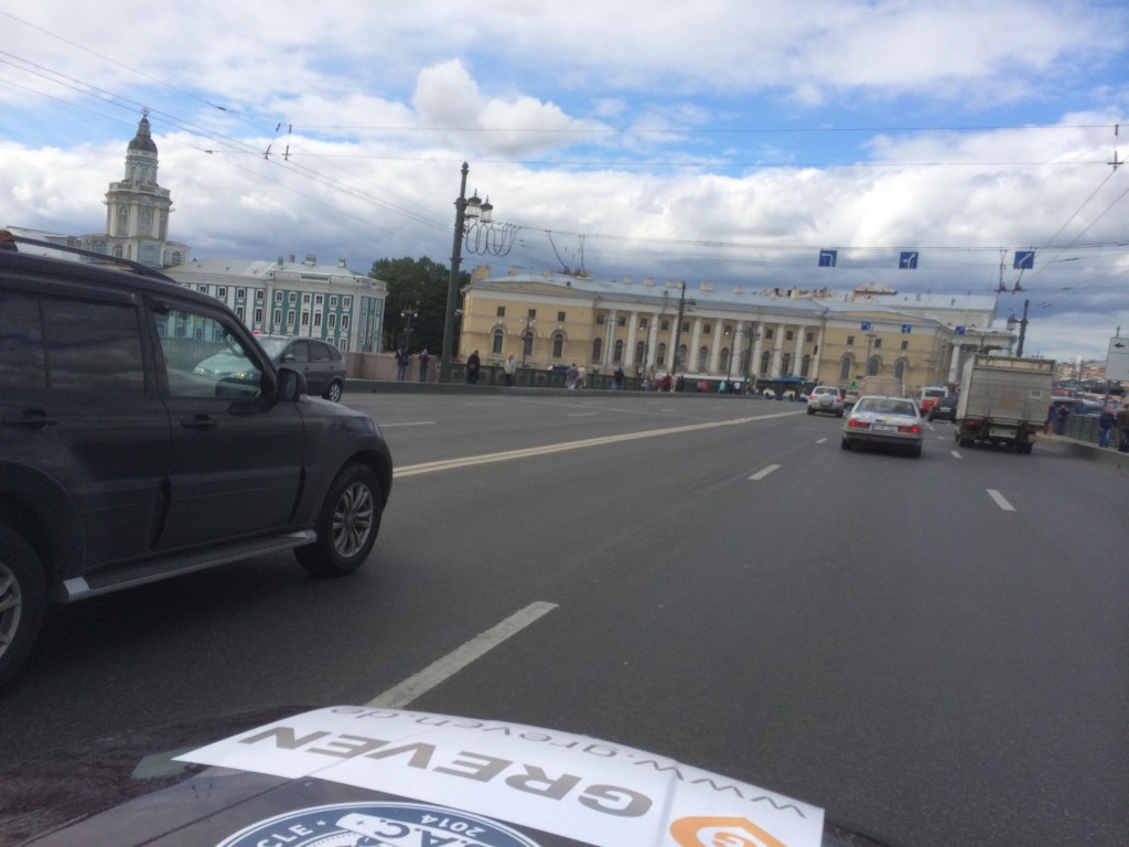 Einfahrt in St. Petersburg